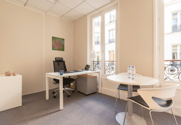 bureau prive equipé à louer à Paris 9, quartier opéra